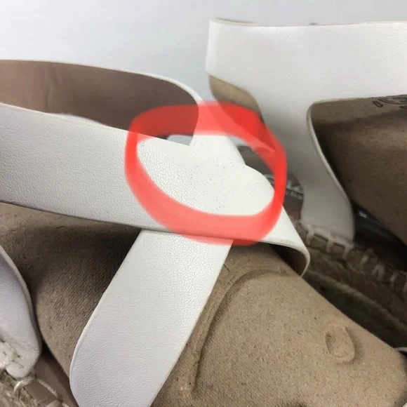 ✨EUC✨ white espadrille wedge sandal - Picture 7 of 10